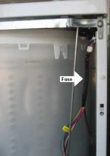 GE HydroWave washer fuse location 