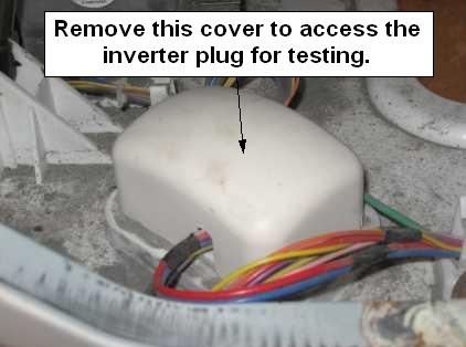 GE front load washer inverter plug cover 