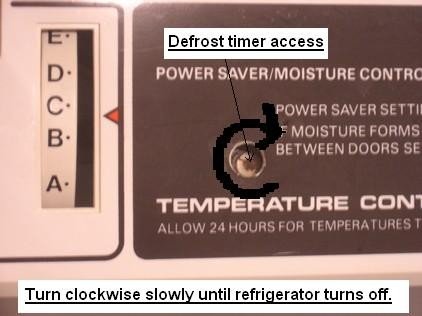 Defrost timer locatio