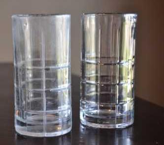 A White Film Glass Vs A Clear Glass