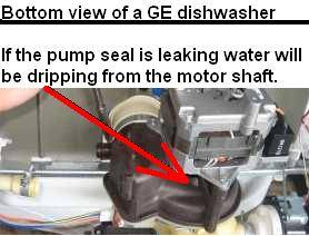 whirlpool dishwasher leaking from bottom right corner